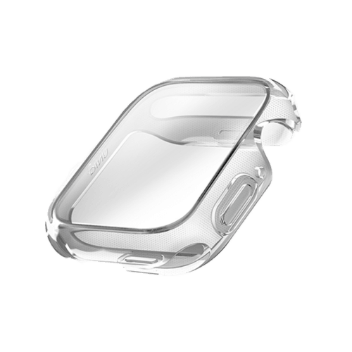 Uniq Hybrid Garde Watch Case With Screen Protector for Apple Watch 44MM - Dove Clear