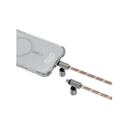 SkinArama Dyno Ve 2-In-1 USB-C to USB-C 240W Lanyard and Charging Cable - Beige