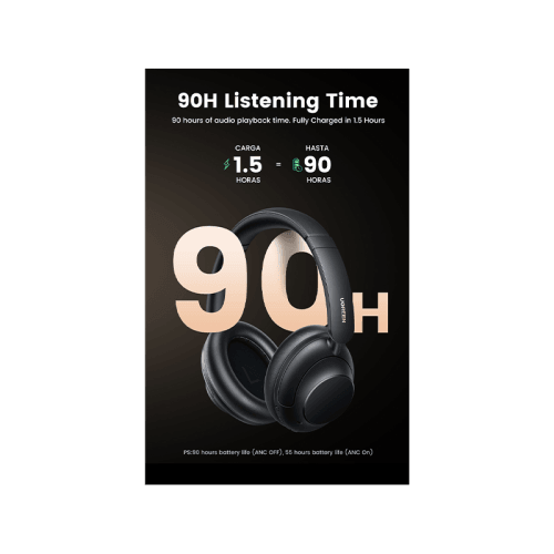 Ugreen Hi Tune Max5 Hybrid Active Noise Cancellation Headphone - Black