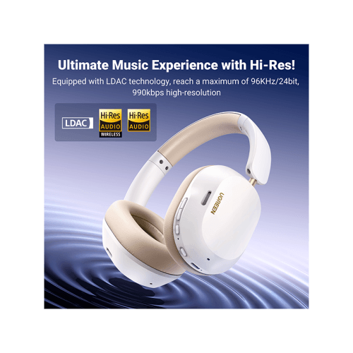 Ugreen Hi Tune Max 5c Hybrid Active Noise Cancellation Headphone - White