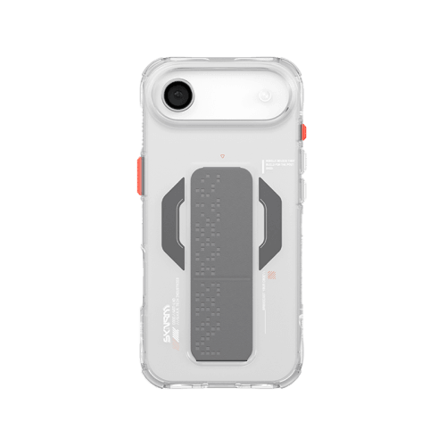 SkinArma Haxa MagSafe Case With Grip Stand for iPhone Air - Clear