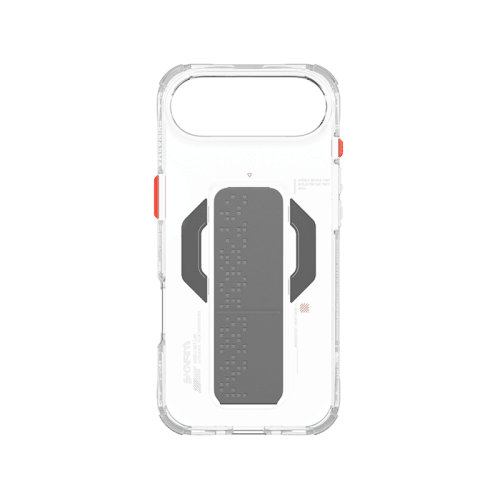 SkinArma Haxa MagSafe Case With Grip Stand for iPhone Air - Clear