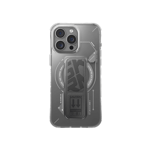 SkinArma Helio MagSafe Case With Grip Stand for iPhone 16 Pro Max - Titanium