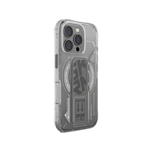 SkinArma Helio MagSafe Case With Grip Stand for iPhone 16 Pro Max - Titanium