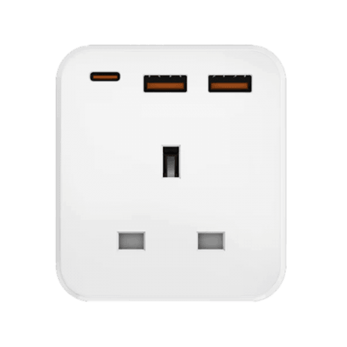 Bazic GoPort Cube 1-Port USB-C and 2-Port USB-A + 3X Multi Port Wall Charger - White