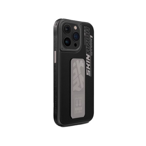SkinArma Slate Grip-Stand Case for iPhone 15 Pro - Grey