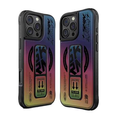 SkinArma Kira Kobai MagSafe Case With Grip Stand for iPhone 16 Pro - Hologram