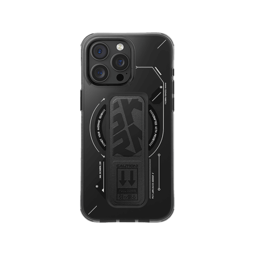 SkinArma Helio MagSafe Case With Grip Stand for iPhone 16 Pro Max - Black