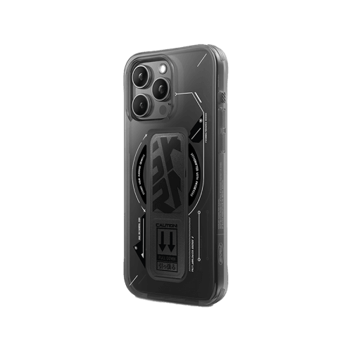 SkinArma Helio MagSafe Case With Grip Stand for iPhone 16 Pro - Black