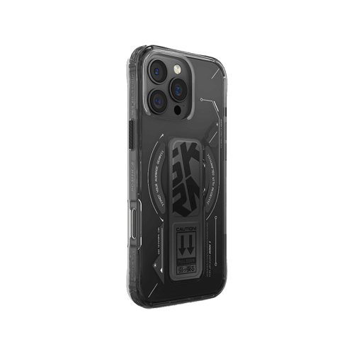 SkinArma Helio MagSafe Case With Grip Stand for iPhone 16 Pro Max - Black