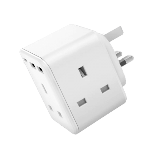 Bazic GoPort Cube 1-Port USB-C and 2-Port USB-A + 3X Multi Port Wall Charger - White