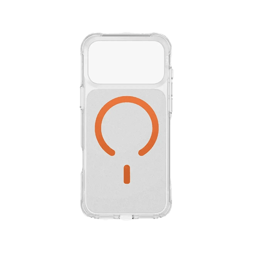 Uniq Hybrid LPX Classic MagSafe Case for iPhone 17 Pro - Frost Clear/Volt Orange
